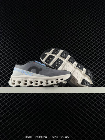 On Cloudmonster Grey Ivory Light Blue Black EU 36-45 Running Shoe Running Sneakers - Unisex (BS-85161)