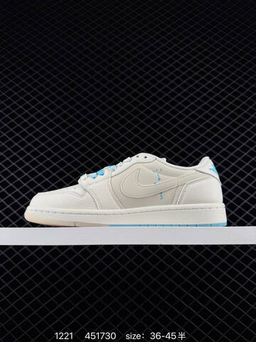 Jordan Air Jordan 1 Low Off White Light Blue EU 36-45 Skate Shoe - Unisex BS-80013