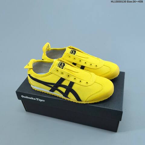 Onitsuka Tiger Mexico 66 Paraty Slip On White Black Orange Green Cream EU 36 45 Sneaker EU 36-45 Casual Sneakers - Unisex (BS-69027)