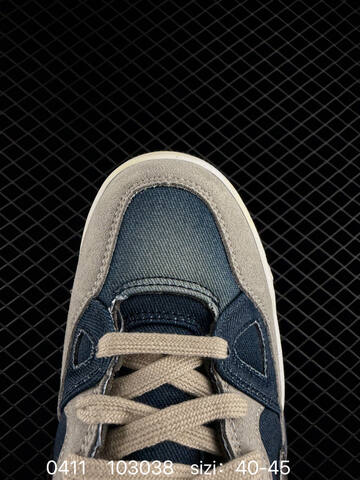 Nike Air Force 3 Low Dark Brown Suede Navy Denim Metallic Silver Swoosh Off-white Aged Midsole Navy Outsole EU 40-45 Lifestyle - Men's (BS-72175)