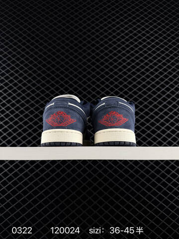 Jordan Air Jordan 1 Low Obsidian Suede Sail Navy Blue EU 36-45 Sneaker - Unisex (BS-79632)