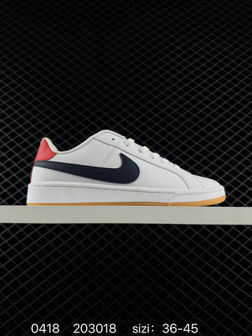 Nike Court Royale Low 2 White With Multiple Accent Color Options Light Blue Gum Black Red Teal EU 36-45 Casual - Unisex (BS-72019)