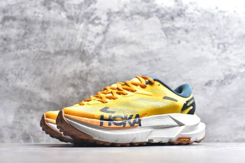 HOKA Mafate X Yellow Orange Blue White Trail Shoe Trail Running Sneakers (BS-59417)