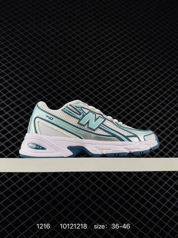 New Balance 740 Black Silver Blue White Green EU 36-46 Running Shoe - Unisex (BS-82475)