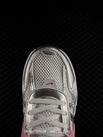 Nike V2K Run White Metallic Silver Pink Brown EU 35 5-41 Lifestyle - Unisex BS-71856