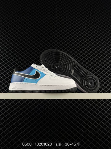 Nike Air Force 1 07 White Blue Black Red EU 36-45 Casual - Unisex (BS-71598)