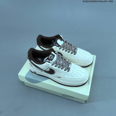 Nike Air Force 1 07 Low Off White Dark Blue Burgundy EU 36-45 Sneaker - Unisex BS-59891