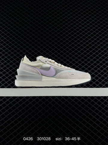 Nike Waffle One Multiple Colorways Green Orange Black Off-white Lavender Black White Light Grey White EU 36-45 Half Sizes Available Lifestyle - Unisex BS-71849
