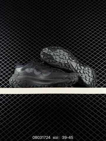 Nike ACG Mountain Fly 2 Low HF6245 001 Dark Grey Light Grey Orange Off White 39-45 Trail - Unisex (BS-69972)