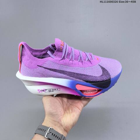 Nike Air Zoom Alphafly Next 3 Purple White Blue Pink EU 36-45 Running Shoe - Unisex BS-61123