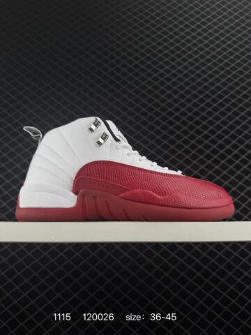 Jordan Air Jordan 12 Retro White Red Black Silver EU 36-45 Basketball Shoe - Unisex (BS-80265)