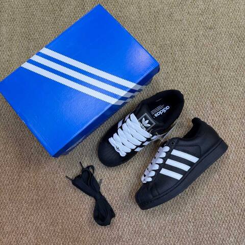 Adidas Superstar II KK4474 Black White EU 41 1 3 Lifestyle - Men's (BS-87006)