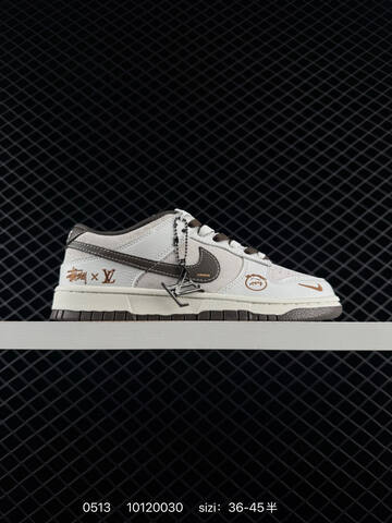 Nike SB Dunk Low Black Burgundy Silver White Brown EU 36-45 Skate - Unisex (BS-71484)