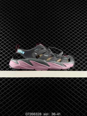 HOKA ONE ONE Hopara Black Dark Grey EU 36-45 Sandal Casual Sneakers - Unisex (BS-86143)