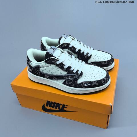 Jordan Air Jordan 1 Low x Travis Scott White Black Red EU 36-45 Lifestyle - Unisex (BS-67128)