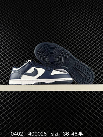 Nike Dunk Low White Navy Blue EU 36-46 Skate - Unisex (BS-72336)