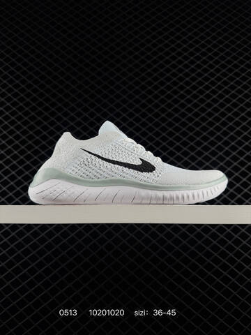 Nike Free RN Flyknit 2018 942838 Black White Grey EU 36-45 Running - Unisex (BS-71492)