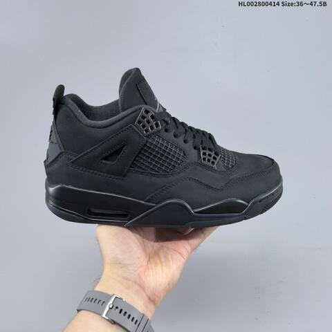 Jordan Air Jordan 4 Retro Black 36 47 5 Basketball - Unisex (BS-66199)