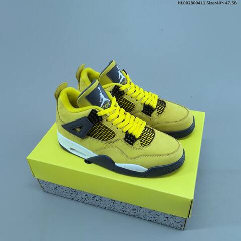 Jordan Air Jordan 4 Retro Tour Yellow Black White EU 40-47 5 Basketball - Men's (BS-66243)