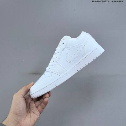 Jordan Air Jordan 1 Low Triple White EU 36-46 Basketball - Unisex (BS-66078)