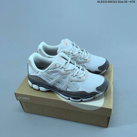 ASICS GEL-NYC Black Grey Beige White EU 36-47 Running Shoe Running Sneakers - Unisex (BS-68982)