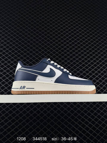 Nike Air Force 1 Low Multi-color Options White Light Grey With Gold Mini Swoosh Black White Navy White With Gum Sole Sail White With Black Mini Swoosh EU 36-45 5 Lifestyle - Unisex (BS-73801)