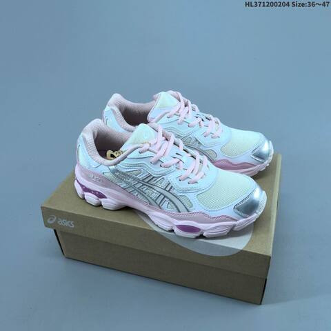 ASICS GEL-NYC White Pink Silver Cream EU 36-47 Running Shoe Running Sneakers - Unisex BS-69021