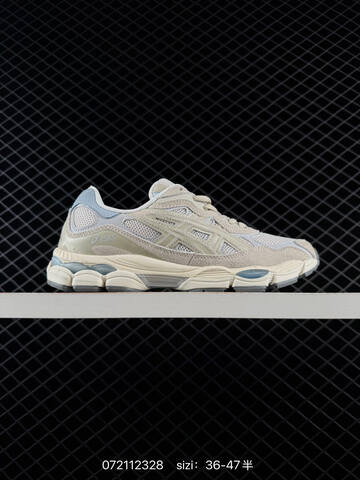 ASICS Gel-NYC Grey Cream Light Blue EU 36-47 Running Shoe Running Sneakers - Unisex (BS-81718)