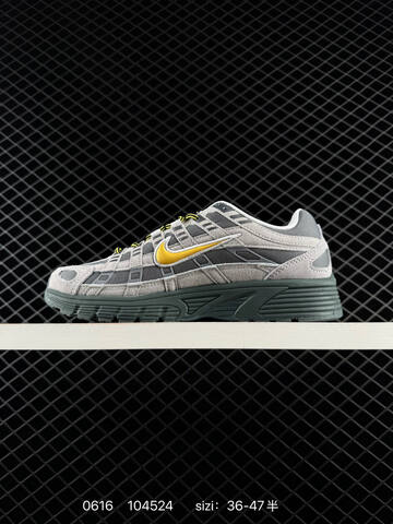 Nike P-6000 Premium Light Grey Dark Grey Yellow White EU 36-47 Running Shoe - Unisex (BS-70747)