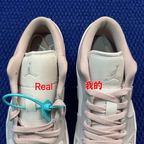 Jordan Air Jordan 1 Low DC0774-606 White Light Grey Light Pink Sneaker BS-87155