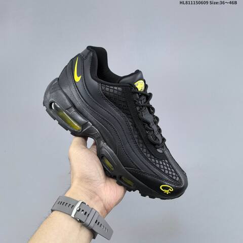 Nike Air Max 95 TT FB2709-010 Black Yellow EU 36-46 Running Shoe - Unisex BS-59931
