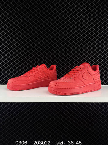 Nike Air Force 1 07 Low Red EU 36-45 Casual - Unisex (BS-72776)