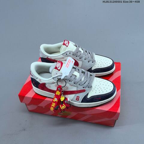 Jordan Air Jordan 1 Low Sail Light Grey Navy Red EU 36-45 Basketball - Unisex (BS-66055)
