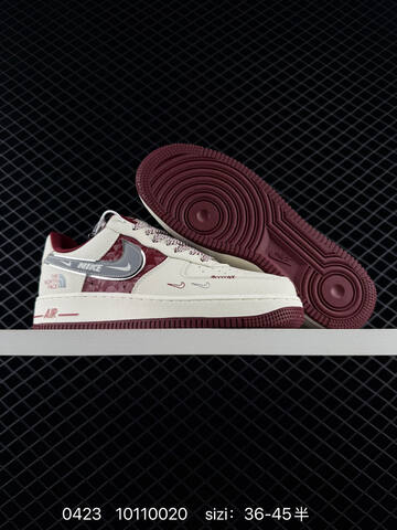 Nike Air Force 1 Low Sail Green Sail Navy The North Face Custom EU 36-45 With Half Sizes Lifestyle - Unisex (BS-71919)