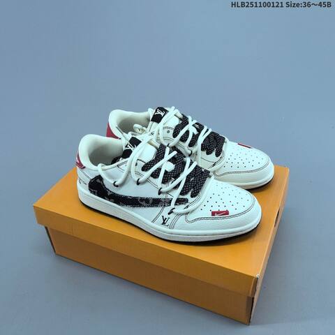 Air Jordan Travis Scott x Air Jordan 1 Low Reverse Mocha White Black Brown 36 45 Casual - Unisex (BS-66904)