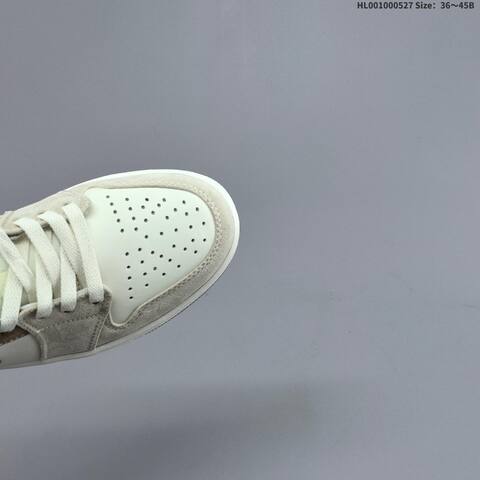 Jordan Air Jordan 1 Low White Beige Brown 36 45B Casual - Women's (BS-65860)