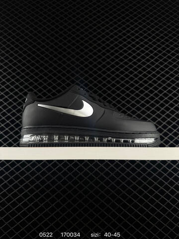 Nike Air Force 1 Low Black Silver Clear EU 40-45 Lifestyle - Men's (BS-71303)