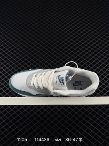Nike Air Max 1 White Grey Teal Green EU 36-47 5 Lifestyle - Unisex (BS-80105)