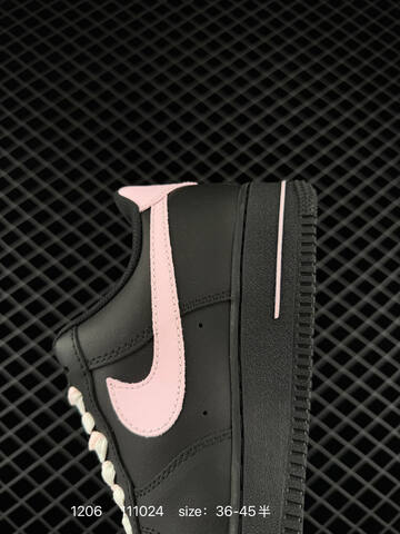 Nike Air Force 1 Low Black Pink White EU 36-45 5 Lifestyle - Unisex (BS-73832)