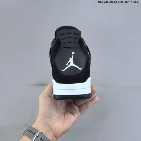 Jordan Air Jordan 4 Retro White Thunder Black White EU 36-47 5 Basketball - Unisex (BS-65985)