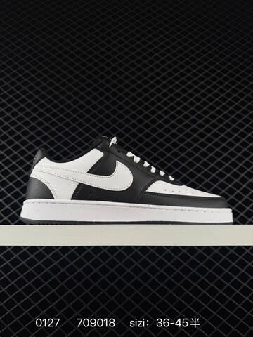Nike Court Borough White Black EU 36-45 Casual - Unisex (BS-72929)