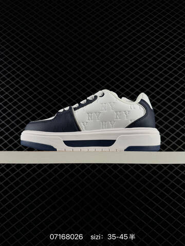 MLB Chunky Liner Denim White Navy Blue EU 35-45 Skate Shoe Skate Sneakers - Unisex