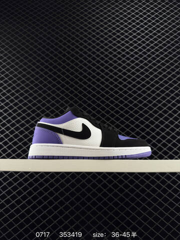 Jordan Air Jordan 1 Low Black White Grey EU 36-45 Sneaker - Unisex (BS-81049)