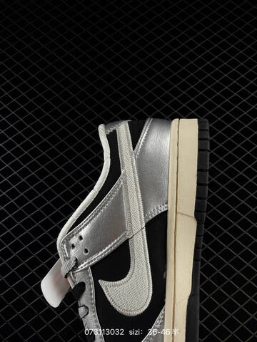 Nike Dunk SB Low Black Silver Cream White EU 36-46 Skate - Unisex (BS-70014)