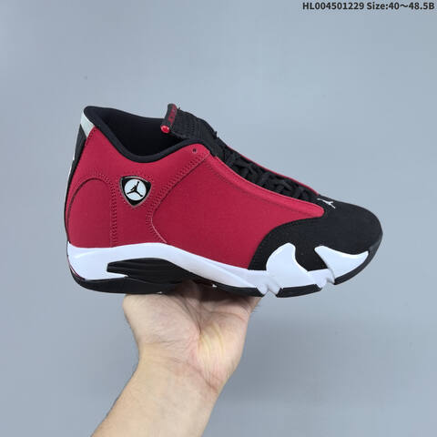 Jordan Air Jordan 14 Retro Gym Red Black White 40 48 5 Basketball - Men's (BS-67211)