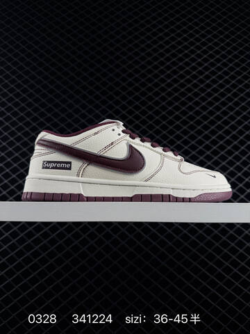 Nike SB Dunk Low White Black Navy Burgundy Red EU 36-45 Skate - Unisex (BS-72402)