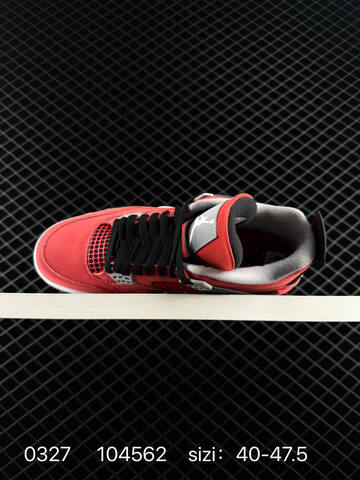 Jordan Air Jordan 4 Retro Toro Bravo Red Black White Grey EU 40-47 5 Basketball Shoe - Men's (BS-79592)