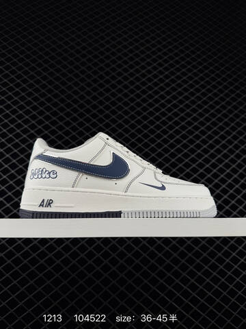 Nike Air Force 1 Low Stussy White Navy EU 36-45 Lifestyle - Unisex (BS-73730)