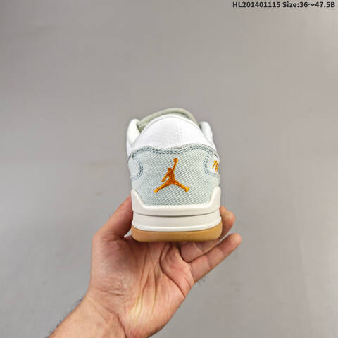 Jordan Flight Court White Grey Sail Gum 36 47 5 Casual - Unisex (BS-63682)