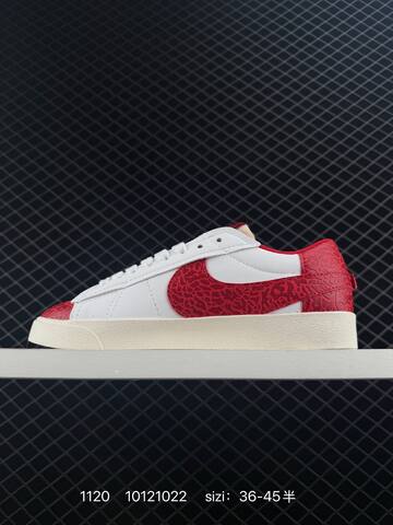 Nike Blazer Low 77 Jumbo White Red Black EU 36-45 Casual - Unisex (BS-74102)